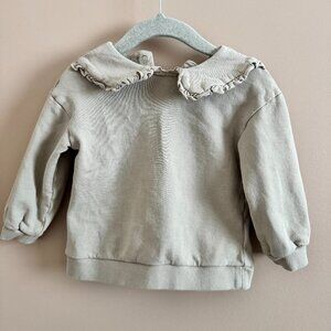 Toddler Ruffle Collar Sweater